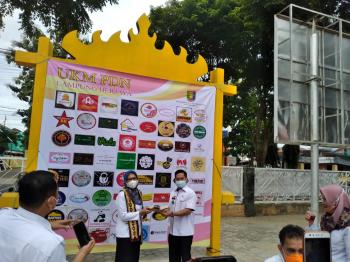 Kadis Perindag Provinsi Lampung Elvira Umihanni Silahturahmi dengan UKM / IKM Provinsi Lampung